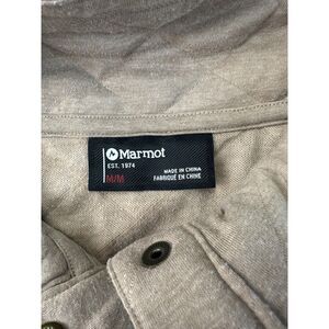 Marmot Women's Medium Tan Quilted Snap-Neck Pullover Sweatshirt